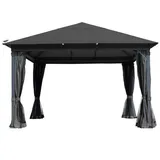 Brast Pavillon Infinity 4x4m dunkelgrau