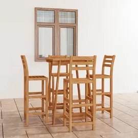 vidaXL Gartenbar Set 5-tlg. Braun