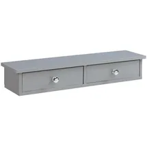 [en.casa] Wandregal Geeste 60 x 15 x 10 cm Hellgrau