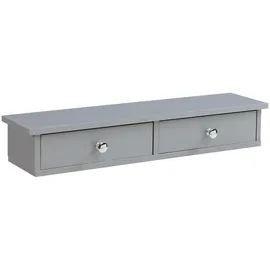 [en.casa] Wandregal Geeste 60 x 15 x 10 cm Hellgrau