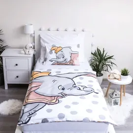 Jerry Fabrics Disney Dumbo Bettwäsche – Bettbezug 100x135 cm & Kissenbezug 40x60 cm,