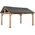 Sunjoy Gazebo Rebra Zedernholz 404 cm x 465 cm Anthrazit FSC®