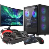 VIST Gaming PC Komplett Set Ryzen 7 5700X RTX 4060 32GB SSD 1TB WIFI 27" W11