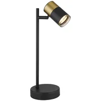 GLOBO Tischleuchte Beistelllampe Schreibtischlampe Metall Schwarz-matt Kupfer Strahler