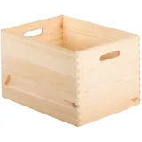 Astigarraga Kiefernholzkiste 40 x 30 x 23 cm 1-tlg. beige