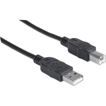 Manhattan Hi-Speed - Usb-kabel USB 2.0) Usb-a Usb-b Stecker 5.00 M Schwarz 337779
