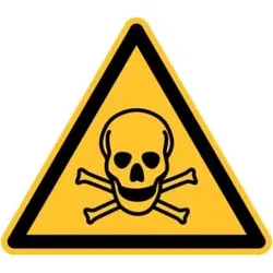 Eichner Warnschild Warnung vor tödlicher Gefahr 10 cm Alu