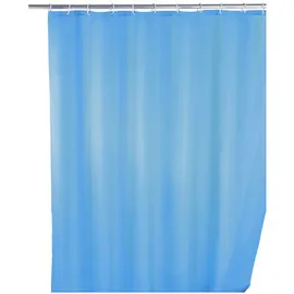 Wenko Duschvorhang Uni Light Blue 180 x 200 cm blau