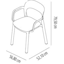 Resol garbar ONA Sessel Indoor, Outdoor Set 4 Schokolade - Schokolade