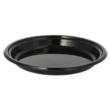 Papstar Menüteller Kunststoff Ø 22 cm 12 St. Schwarz