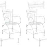 CLP Sheela Gartenstuhl 48 x 48 x 88 cm weiß 2 St.