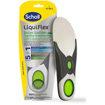 SCHOLL LiquiFlex Einlegesohlen zur täglichen Unterstützung – Herrenschuhe Größe 41 – 46,5 – Memory Foam und Fußgewölbe – 1 Paar