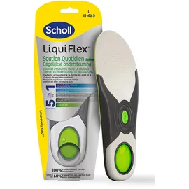 SCHOLL LiquiFlex Einlegesohlen zur täglichen Unterstützung – Herrenschuhe Größe 41 – 46,5 – Memory Foam und Fußgewölbe – 1 Paar