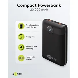 goobay Powerbank kompakt 20.000mAh (65869)