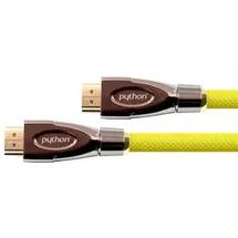 Python® Series PYTHON HDMI 2.0 Kabel 2m Ethernet 4K*2K UHD vergoldet OFC gelb