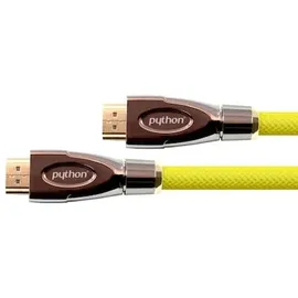 Python® Series PYTHON HDMI 2.0 Kabel 2m Ethernet 4K*2K UHD vergoldet OFC gelb