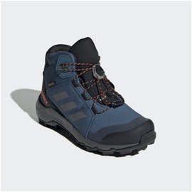 adidas Terrex Gore-TEX Hiking Shoes-Mid (Non-Football), Wonder Steel/Grey Three/Impact orange, 40 EU