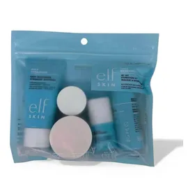 e.l.f. SKIN Jet Hydration Kit Reisefreundliches Feuchtigkeitsspendendes Pflegeset, Gesichtsreiniger, Pflegebalsam, Feuchtigkeitscreme, Augencreme & Nachtcreme, Vegan & Tierversuchsfrei