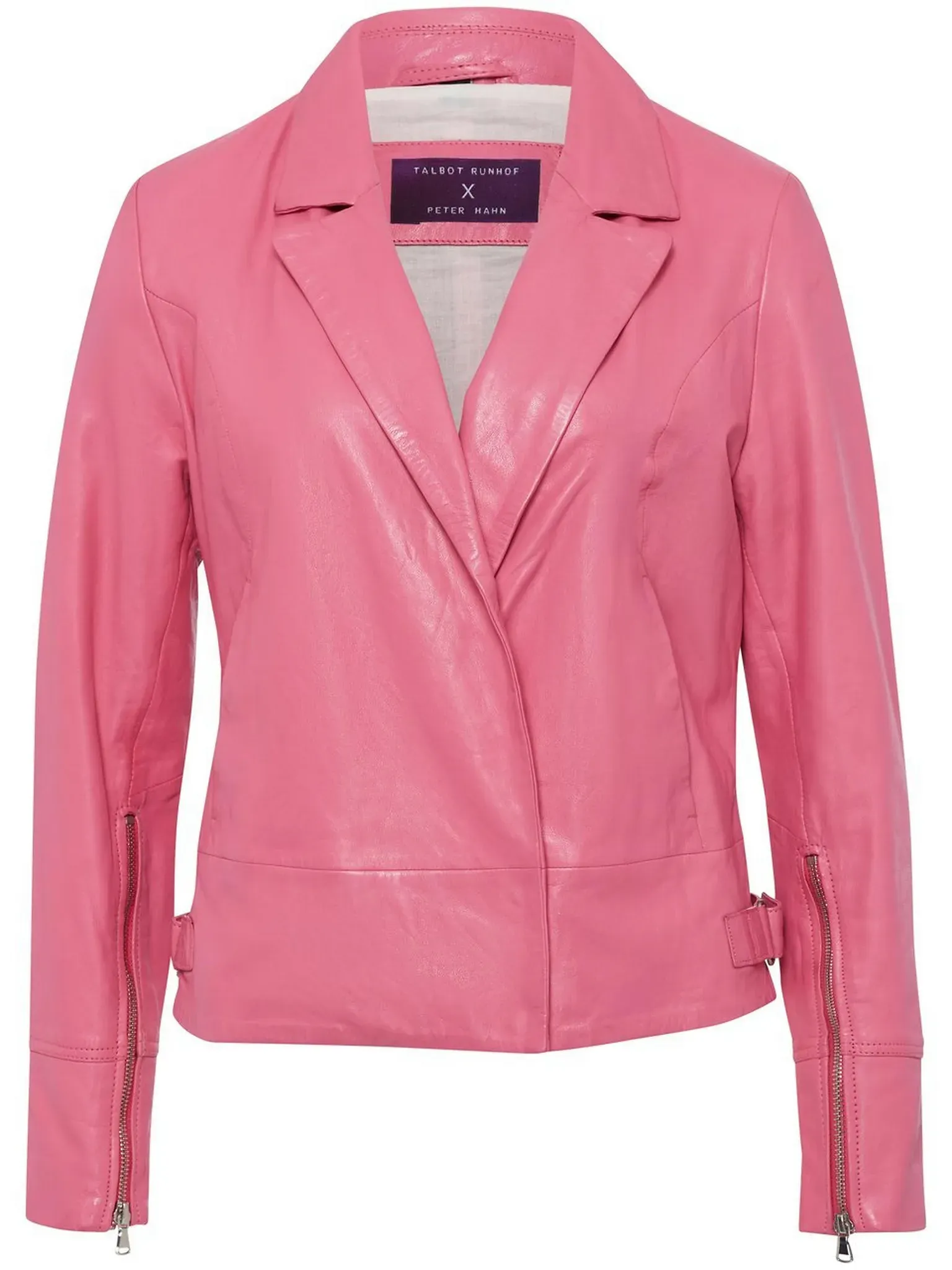 La veste en cuir  TALBOT RUNHOF X PETER HAHN fuchsia