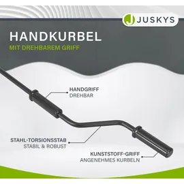 Juskys Gelenkarmmarkise 400 x 300 cm grau