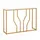 Costway Konsolentisch 110 x 30 x 80 cm Gold/Weiß