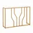 Costway Konsolentisch 110 x 30 x 80 cm Gold/Weiß
