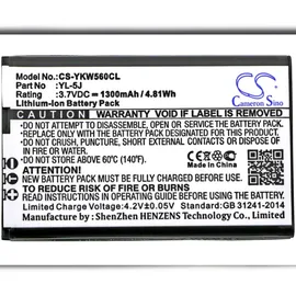 Powery Akku für Schnurlostelefon Yealink W56H 3,7V 1 St.