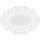Papstar 500 Mokkadeckchen oval 18 cm x 13 cm weiss