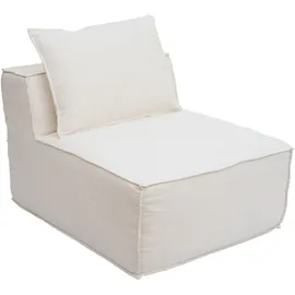 MCW Lounge-Sessel Stoff/Textil 75 x 63 x 97 cm Creme mit Kissen