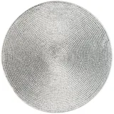 Excelsa Set Platzset rund Ø 36 cm Polypropylen Silber