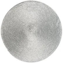 Excelsa Set Platzset rund Ø 36 cm Polypropylen Silber