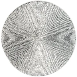 Excelsa Set Platzset rund Ø 36 cm Polypropylen Silber
