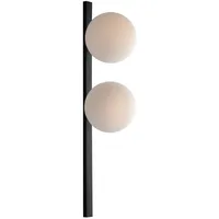 MeineWunschleuchte - Außergewöhnliche led Wandlampe Schwarz 2 flammig, -