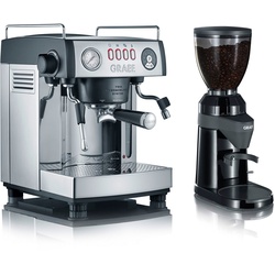 Graef Espressomaschine „baronessa Set“, inkl. Kaffeemühle CM 802 im Wert von €179,99 UVP schwarz|silberfarben