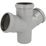 Valsir HT-Doppelabzweig DN 110x110mm, 67°, Grad m.vormontierten Dichtringen