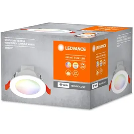 LEDVANCE Smart+ WiFi LED-Einbauleuchte Downlight RGBTW Weiß Ø 8,6 cm