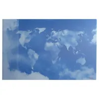 Livepac-Office Schreibtischunterlage 58,5x38,5cm / Weltkarte aus Wolken
