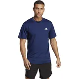 Adidas Herren Train Essentials Training T-Shirt, Dark Blue/White, S