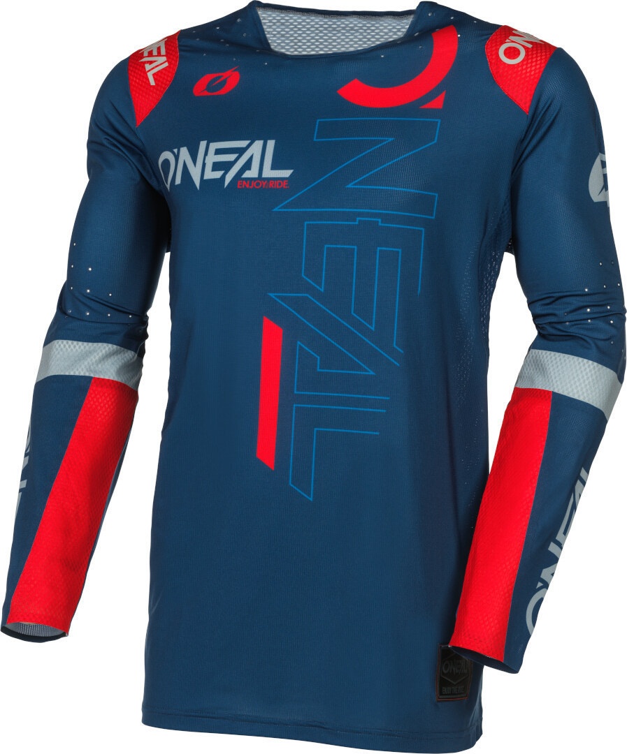 Oneal Prodigy Five Three Motorcross shirt, rood-blauw, XL