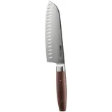 GEFU Enno Santokumesser 18 cm Kullenschliff Walnussholzgriff