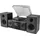 Soundmaster Musikcenter Elite Line MCD1950SW, Plattenspieler, CD, Bluetooth, DAB+, MP3, 2x 10 W, Schwarz
