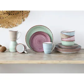 CreaTable Samba Kombiservice 16-tlg. für 4 Personen mehrfarbig