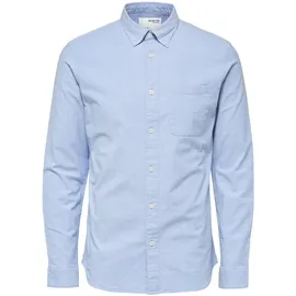 Selected Langarmhemd Hellblau S