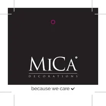 Mica decorations Windlicht Havard Schwarz