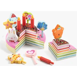 Djeco Happy Birthday Kuchen Mehrfarbig