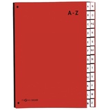 Pagna Pultordner Color (Pultmappe, 24 Fächer, A-Z) rot