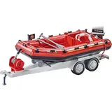 PLAYMOBIL 9845 - Feuerwehr-Schlauchboot mit Anhänger (Folienverpackung)