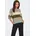 Strickpullover gestreift Grün S