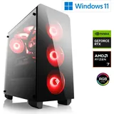 CSL Gaming-PC AMD Ryzen 7 9800X3D 2023 32 GB RAM 2000 GB SSD GeForce RTX 5070 Win 11 Home