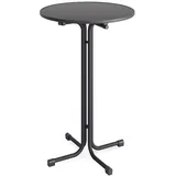 Essentials Veba Stehtisch Berlin 80 cm anthrazit Ø 80cm, klappbar, Maße: 109 x 110